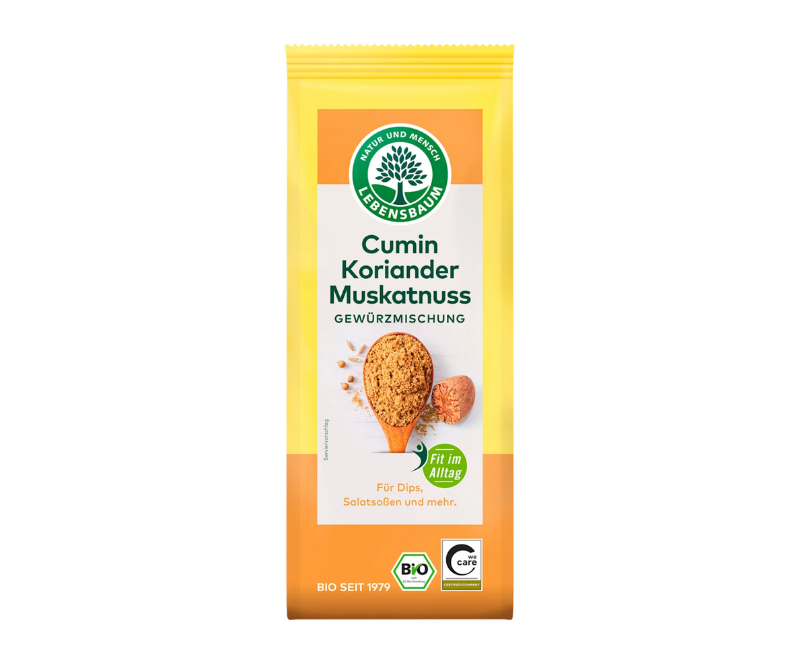 Mélange bio cumin, coriandre & muscade