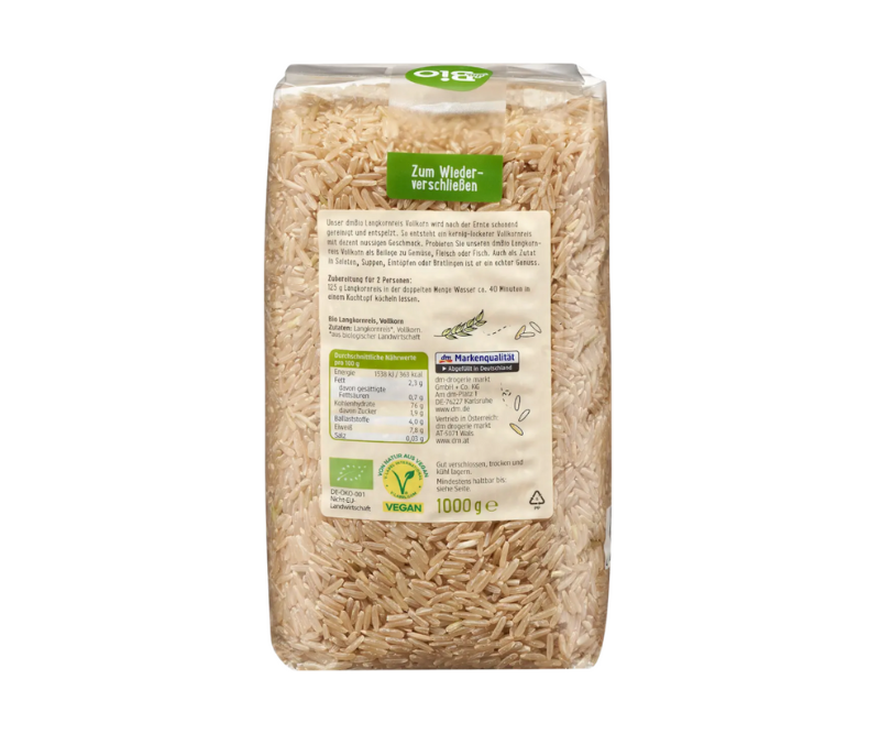Riz long complet bio - 1 Kg – Image 2
