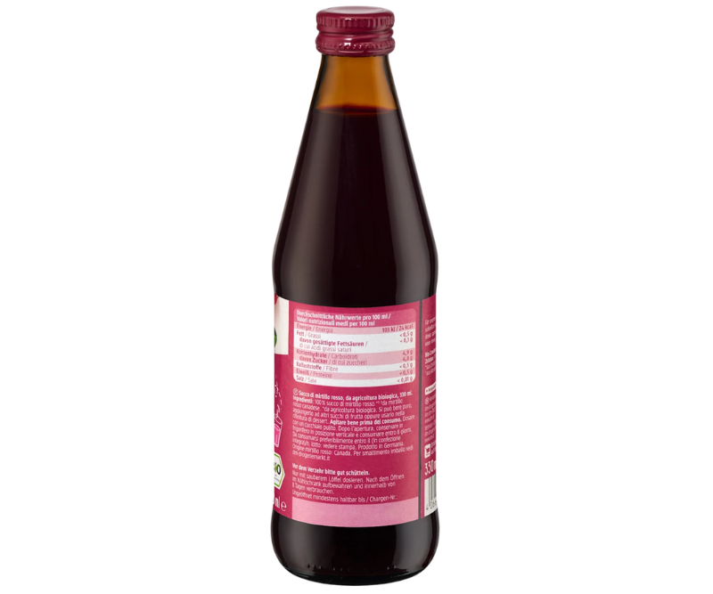 Jus de canneberge « Muttersaft » bio - 330 ml – Image 3