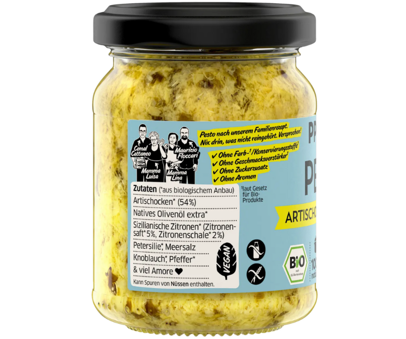 Pesto Artichauts & Citron bio - 120 g – Image 3