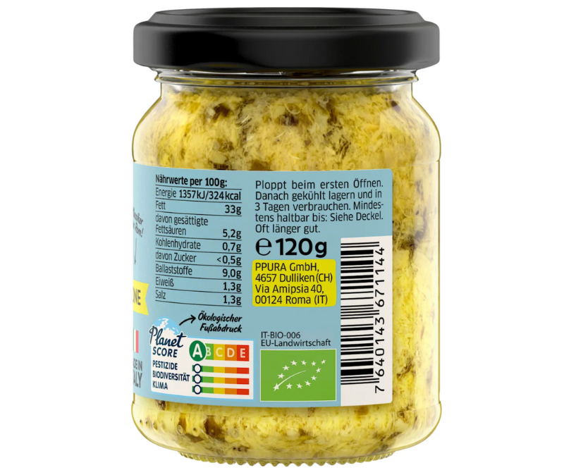 Pesto Artichauts & Citron bio - 120 g – Image 2