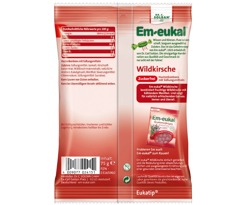 Bonbons sans sucre (saveur cerise) - 75 g – Image 2