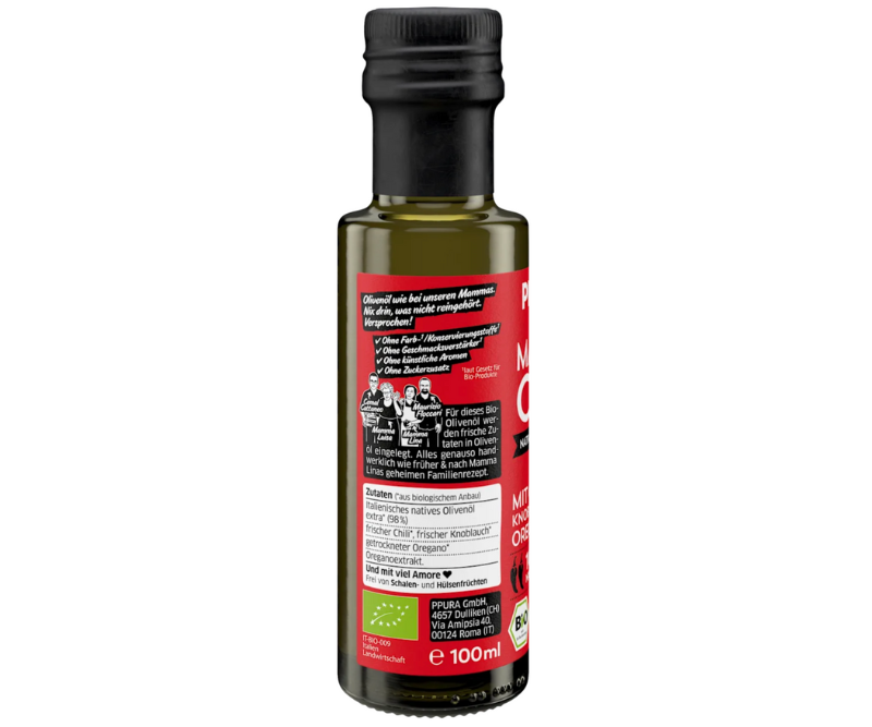 Huile d’olive extra vierge bio "Mammas Chili" - 100 ml – Image 2