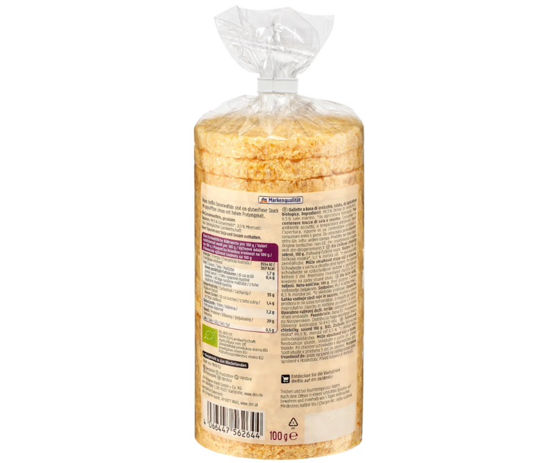 Galettes de lentilles soufflées bio sans gluten - 100 g – Image 2