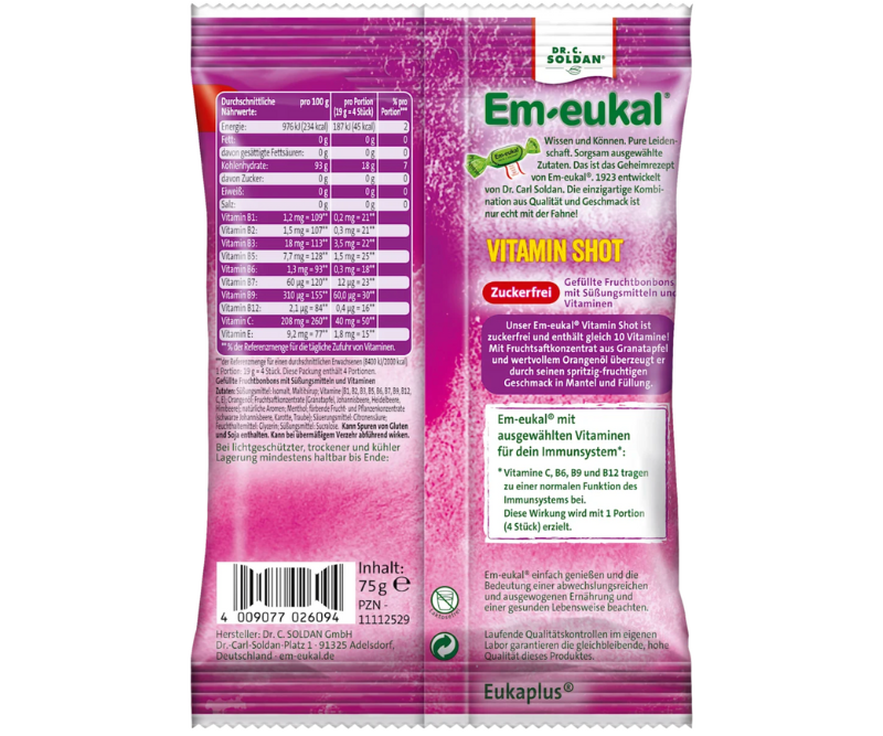 Bonbons vitaminés sans sucre - 75 g – Image 2
