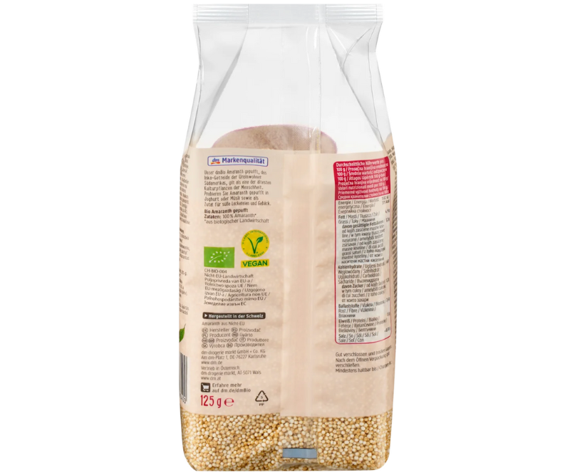 Amaranth soufflé bio sans gluten - 125 g – Image 4