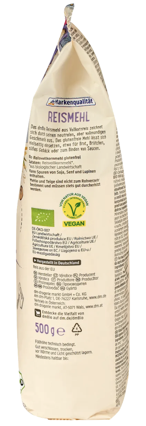 Farine de riz bio sans gluten - 500 g – Image 3