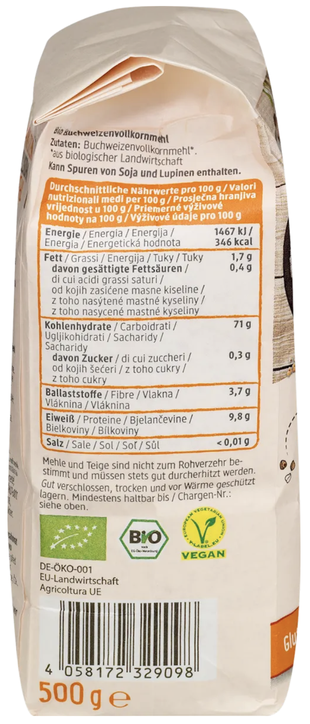 Farine de sarrasin complet bio sans gluten - 500 g – Image 3