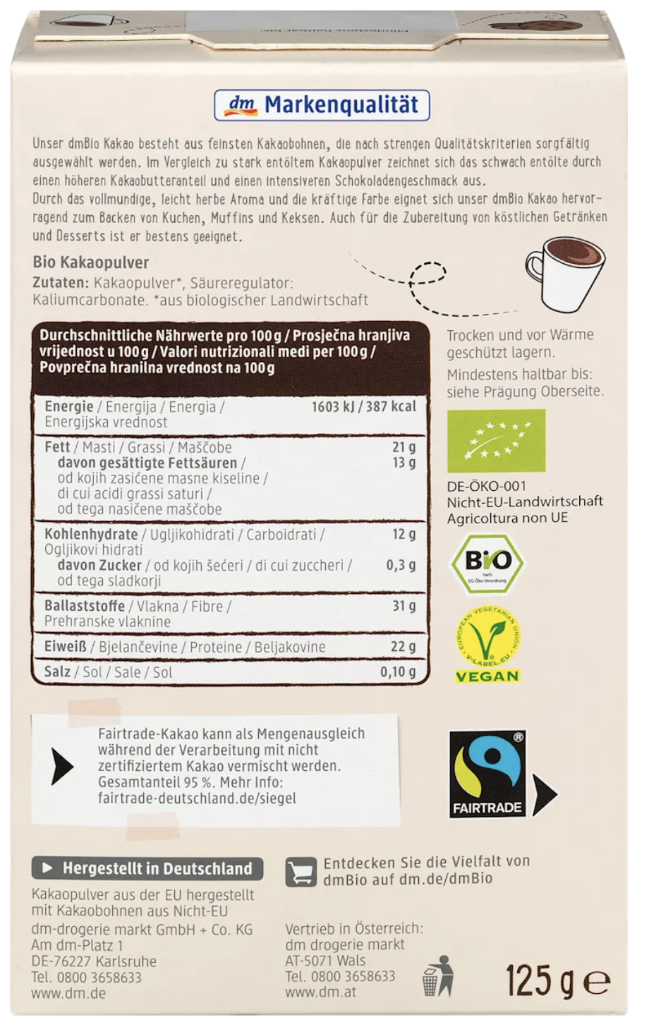 Poudre de cacao bio - 125 g – Image 3