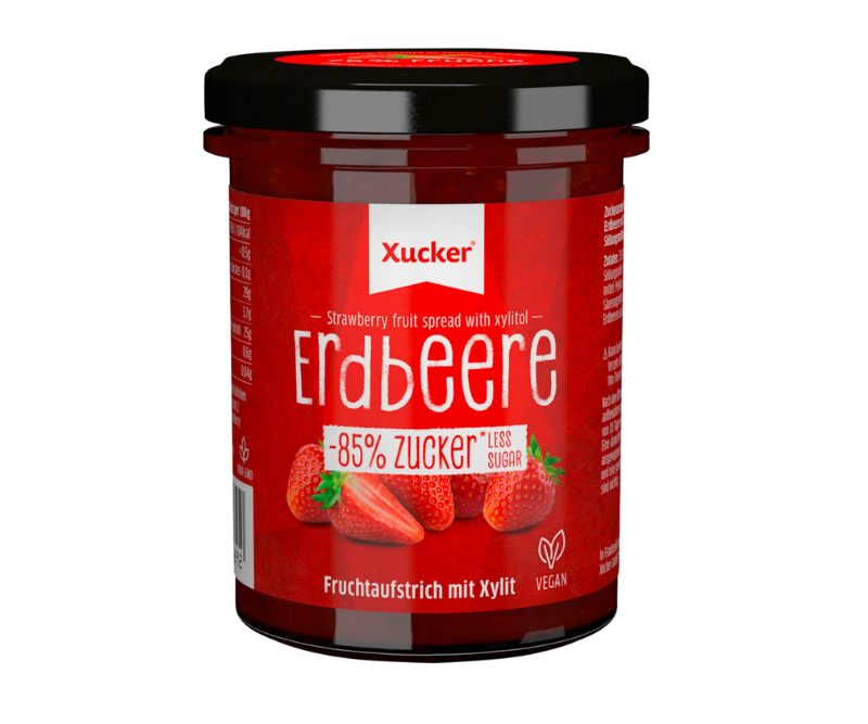 Confiture de fraises bio au Xylitol