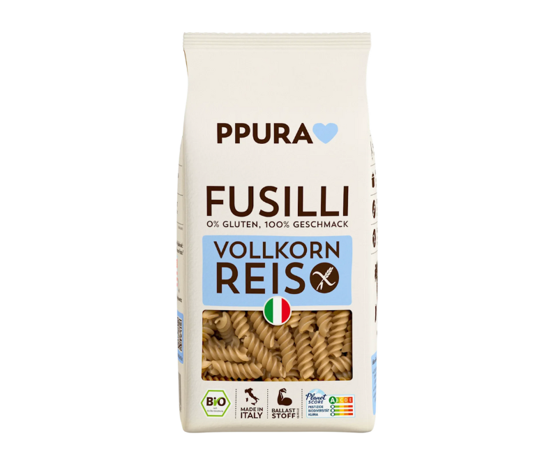 Pâtes Fusilli de riz bio sans gluten