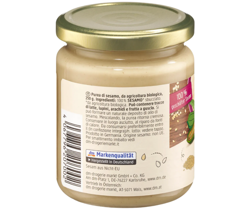 Purée de sésame bio (Tahini) sans gluten - 250 g – Image 2