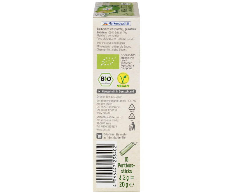 Thé Vert Matcha Bio (sticks) – Image 4