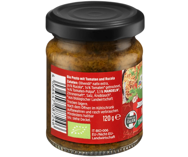 Pesto tomate roquette bio – 125 g – Image 3