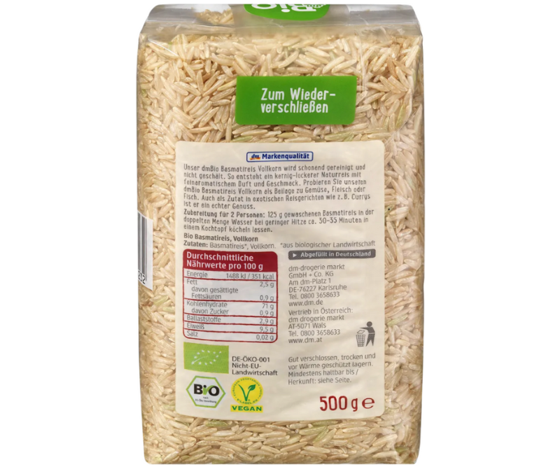 Riz basmati complet bio – 500 g – Image 2