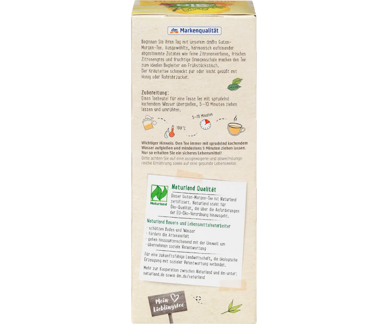 Infusion “Bon matin” bio – 20 sachets – Image 2