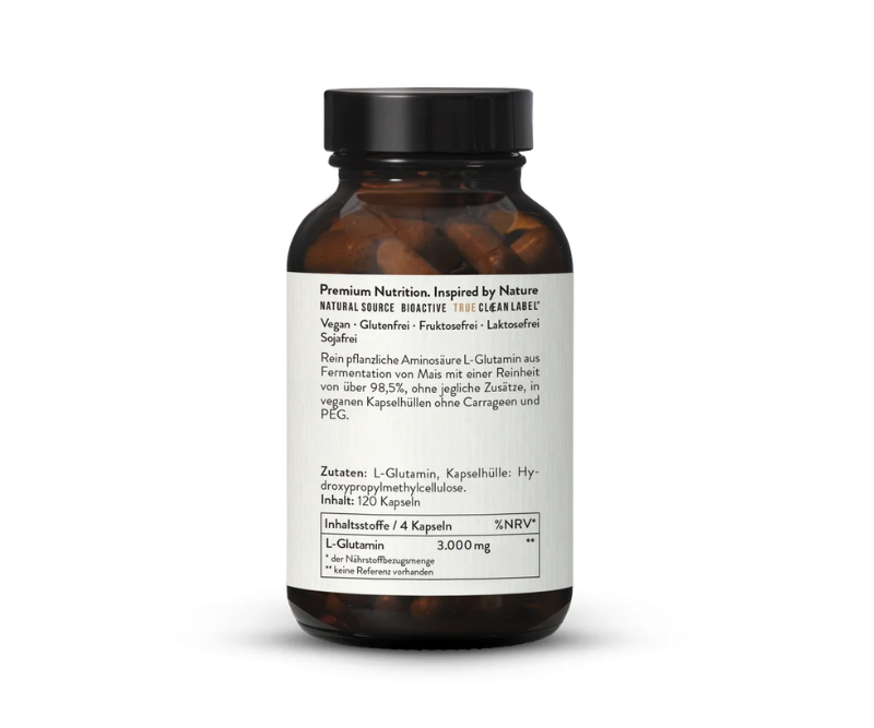 L-Glutamine 750 mg – 120 gélules végétales – Image 2