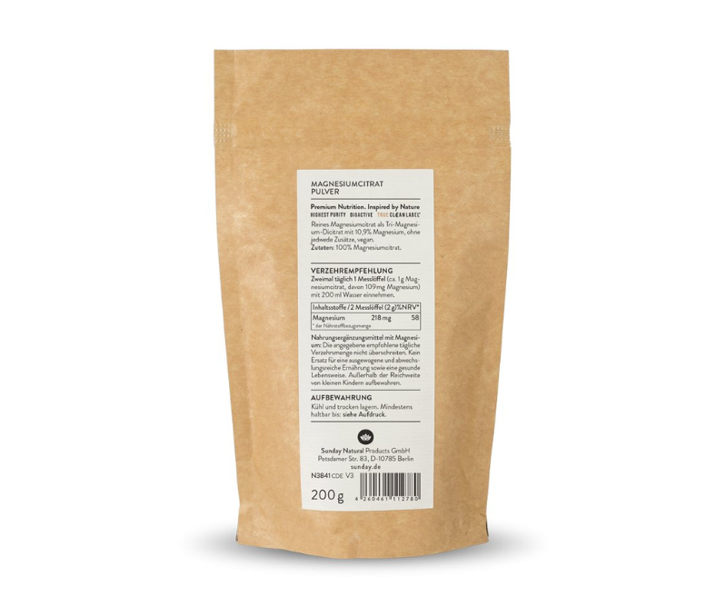 Poudre Magnésium Citrat – 200 g – Image 2