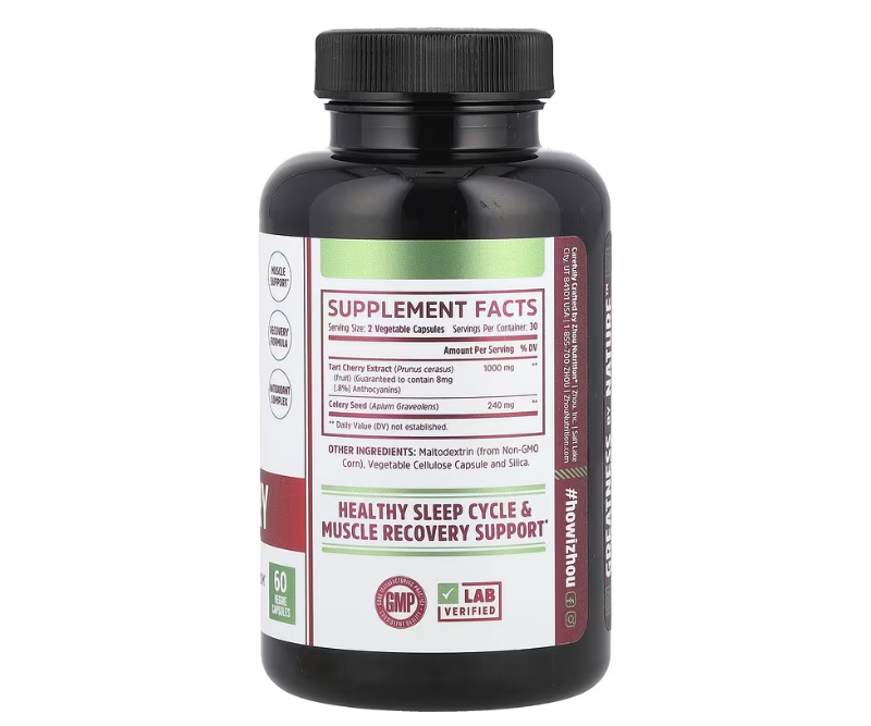 Tart Cherry + Celery Seed – 60 gélules végétariennes – Image 2