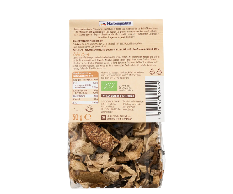 Mélange de champignons séchés bio – 30 g – Image 2
