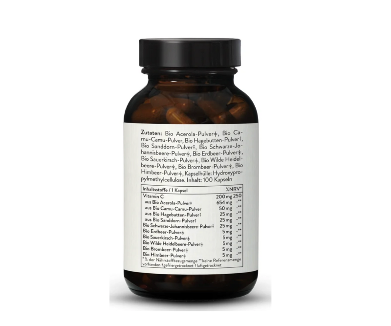 Vitamine C Complexe Bio – 100 gélules végétales – Image 3