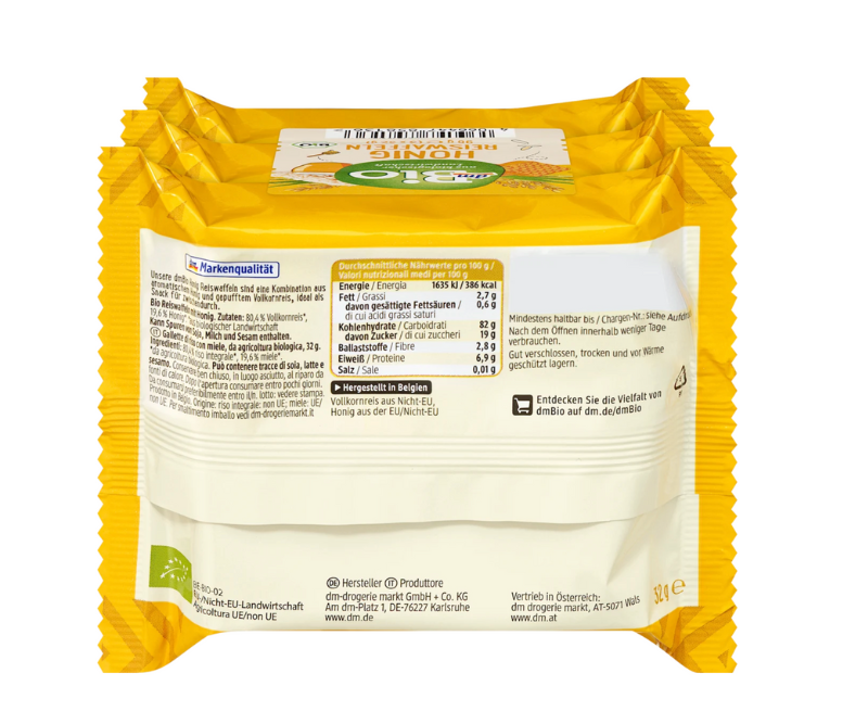 Galettes de riz au miel bio x 3 – 96 g – Image 3