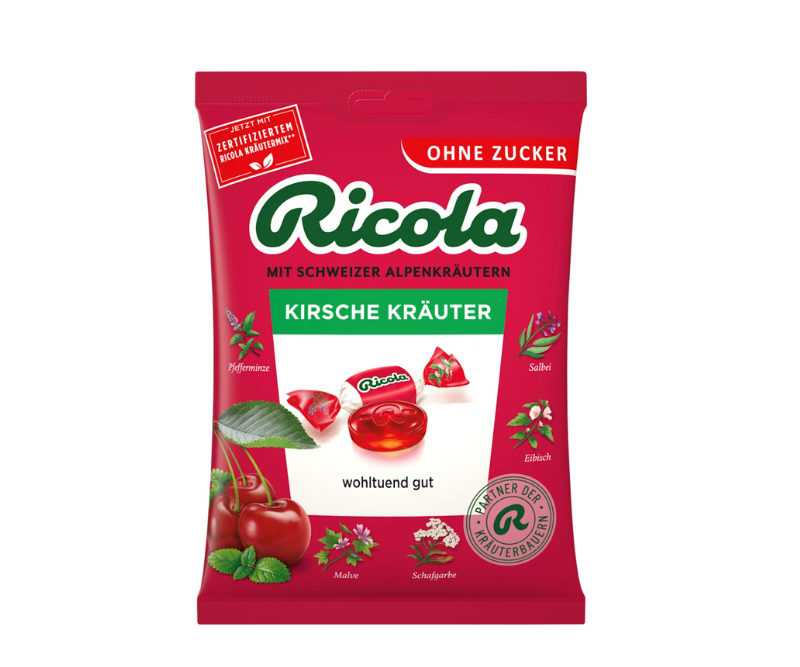 Bonbons Ricola aux herbes et à la cerise