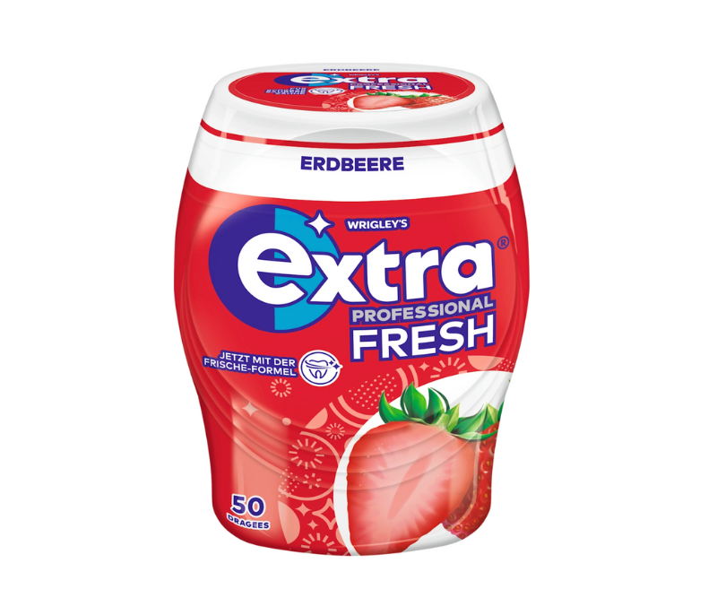 Chewing gum sans sucre - goût fraise