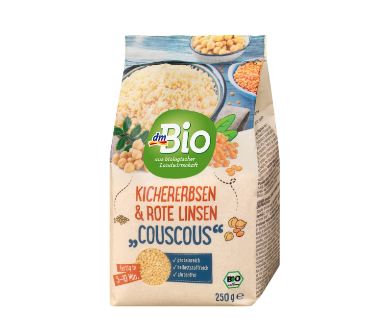 Couscous pois chiche & lentilles corail bio