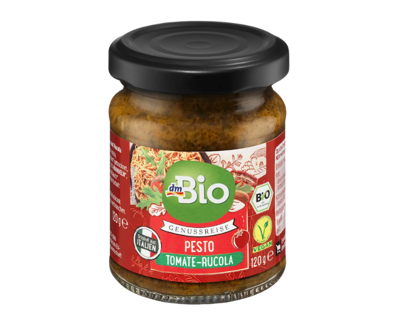 Pesto bio tomates roquette