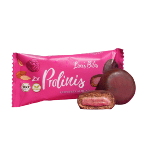 Pralinis à la Framboise et à l’Amande – Bio, Végan & Sans Gluten – 46 g