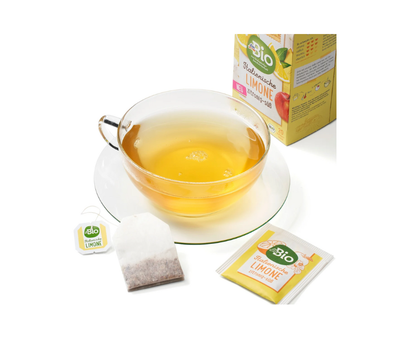 Thé Bio aux Fruits Citron Italien – 20 Sachets – Image 2