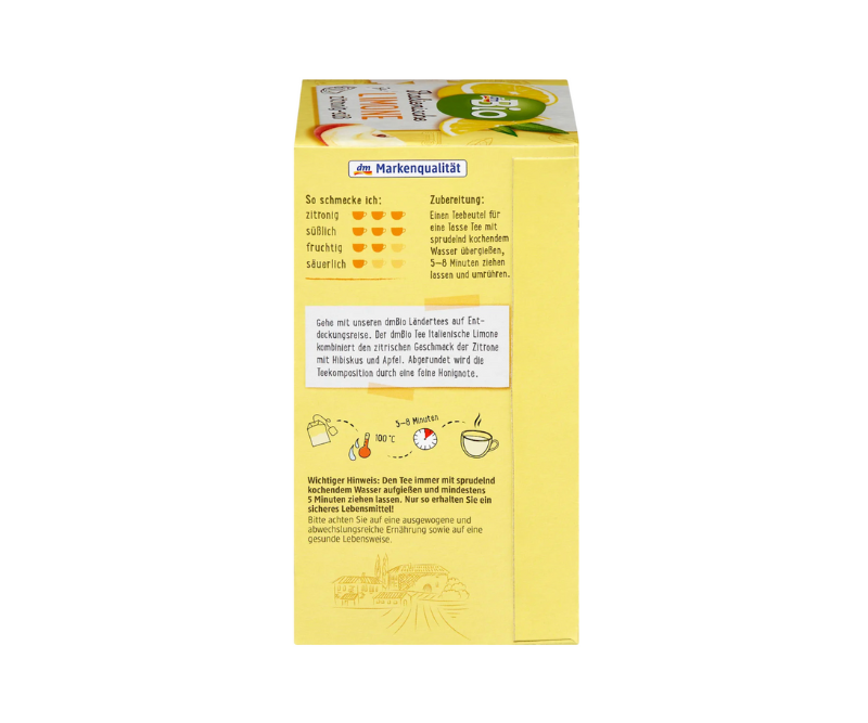 Thé Bio aux Fruits Citron Italien – 20 Sachets – Image 3