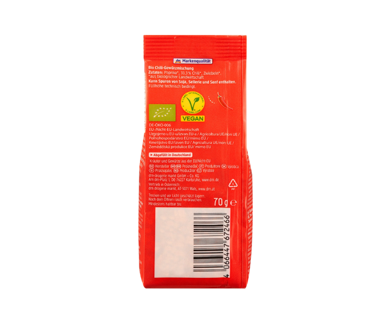Mélange d'Épices Spicy Chili Bio – 70 g – Image 2
