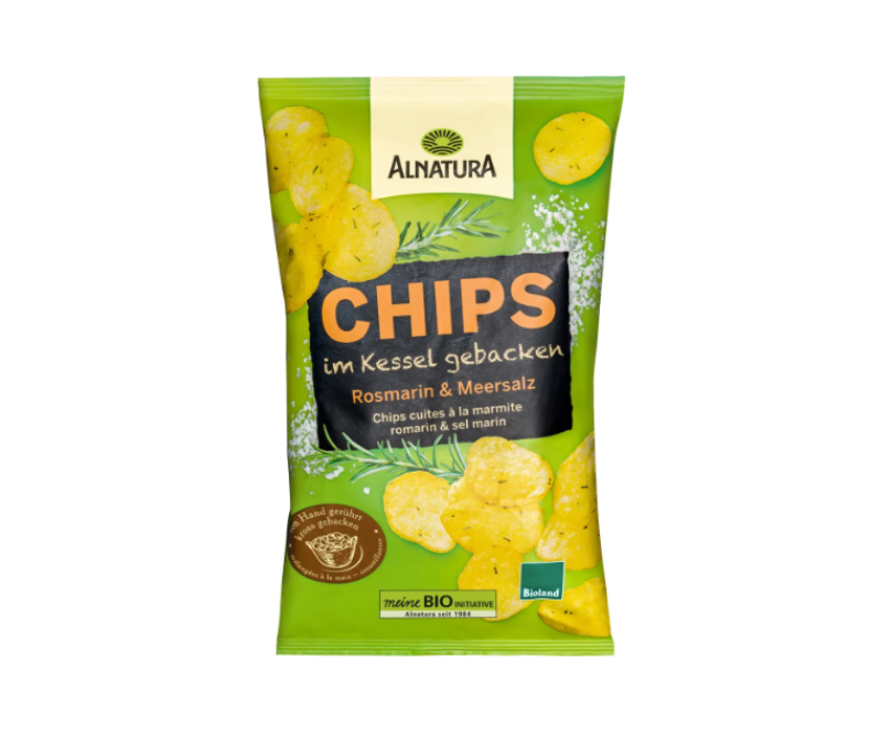 Chips bio cuites à la marmite romarin