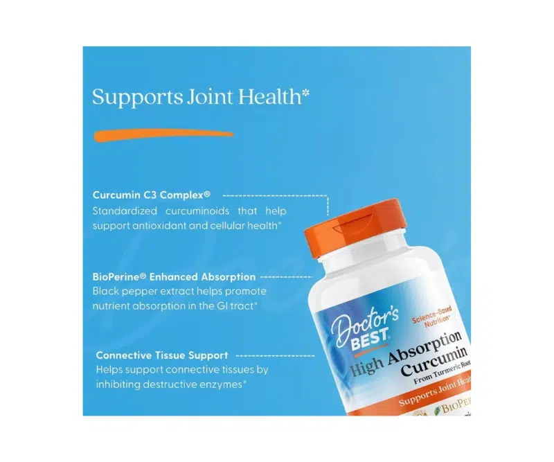 Curcumine haute absorption Curcumin C3 Complex® + BioPerine® – Articulations & antioxydant – 120 comprimés – Image 3