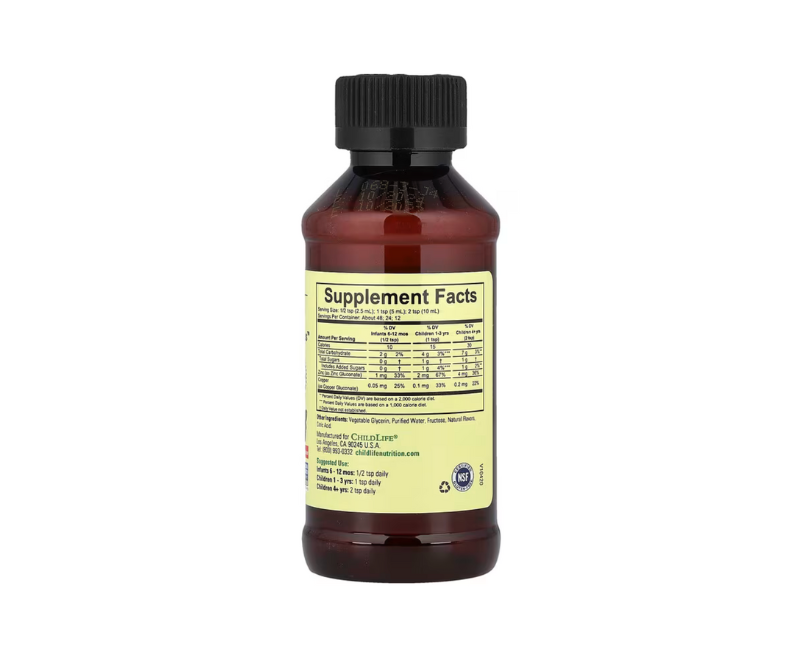 Zinc Liquide Enfant – Goût Mangue & Fraise – 118 ml – Image 2