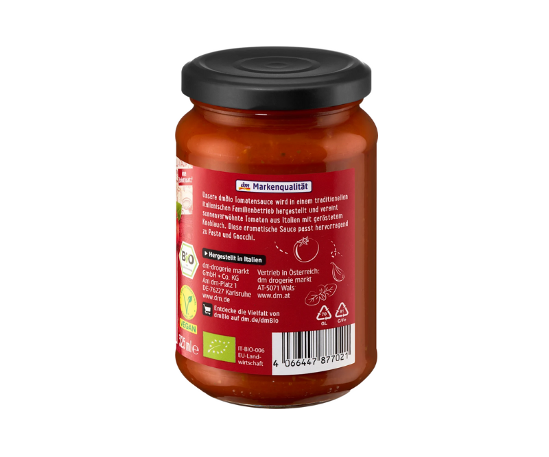 Sauce Tomate Bio à l’Ail Rôti – 325 ml – Image 2