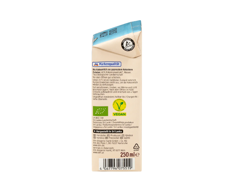 Lait de coco bio - 250 ml – Image 2