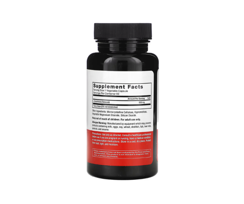 Glutathion Réduit 500 mg – 60 Gélules Végétales – Image 2