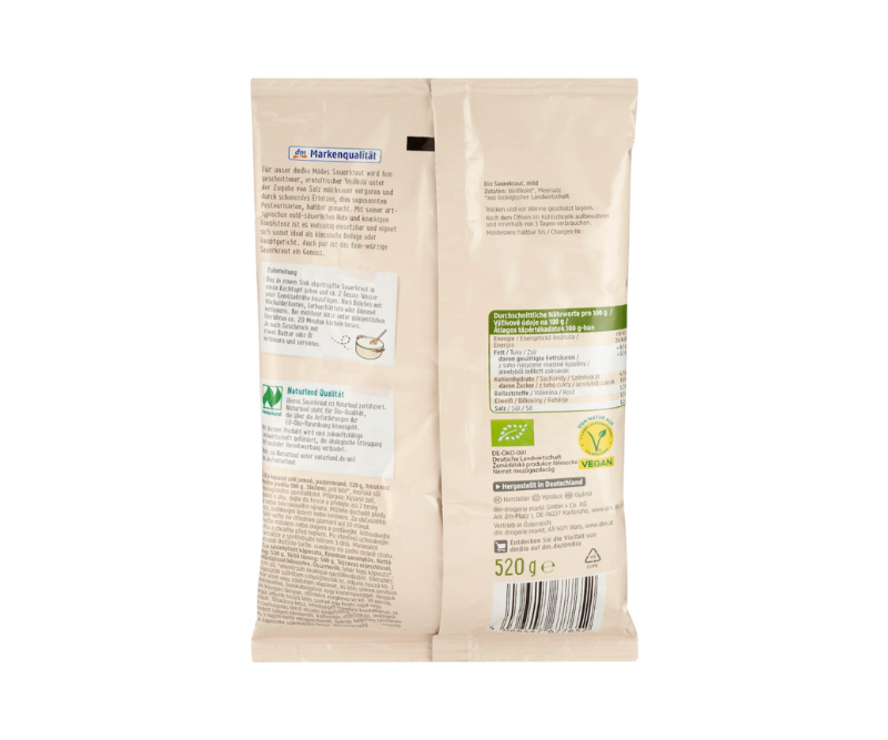 Choucroute Douce Bio – 520 g – Image 3