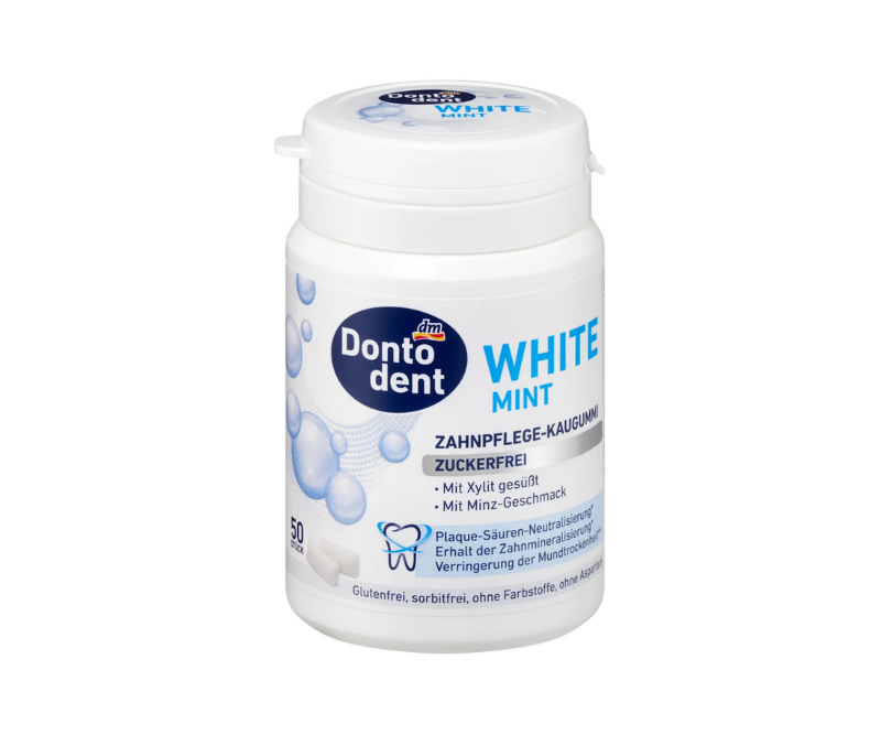 Chewing-gum White Mint au Xylitol – Sans Sucre – 48 g