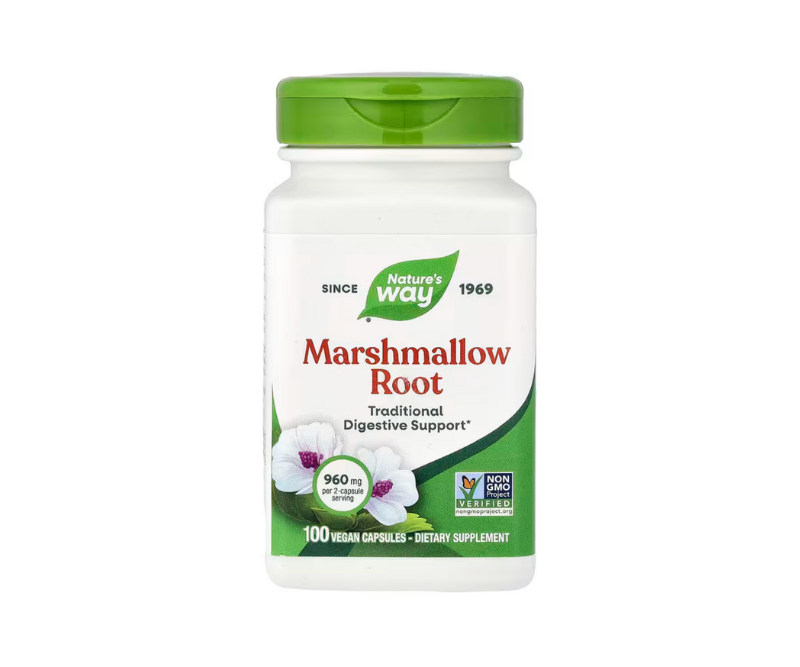 Racine de Guimauve (Marshmallow Root) – 480 mg – 100 gélules végétales