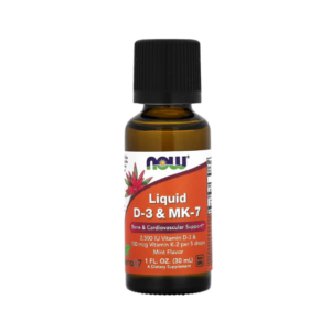 Vitamine D3 & K2 liquide (MK-7) goût menthe – 30 ml