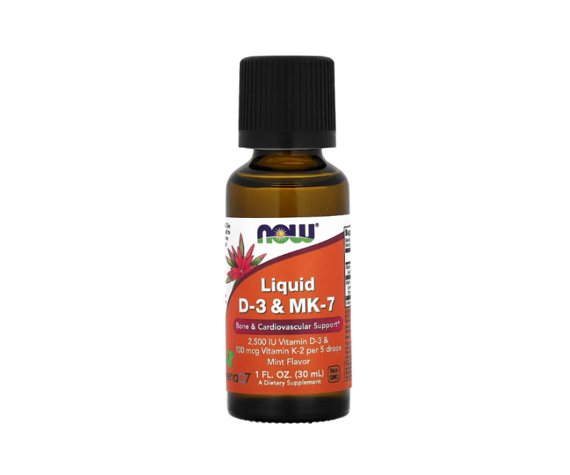 Vitamine D3 & K2 liquide (MK-7) goût menthe – 30 ml