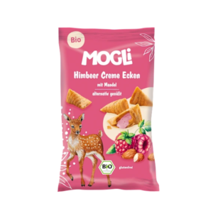 Biscuits bio sans gluten fourrés crème amande framboise pour enfants et adultes – 30 g