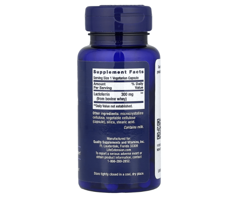 Lactoferrine 300 mg – Soutien immunitaire & microbiote – 60 gélules végétales – Image 2