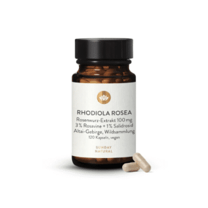 Rhodiola Rosea Extrait 100 mg – Énergie mentale & résistance au stress – 120 gélules végétales