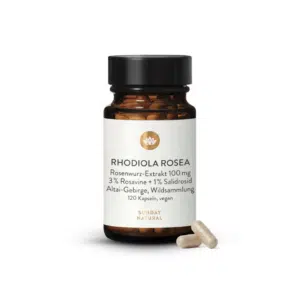 Rhodiola Rosea Extrait 100 mg – Énergie mentale & résistance au stress – 120 gélules végétales
