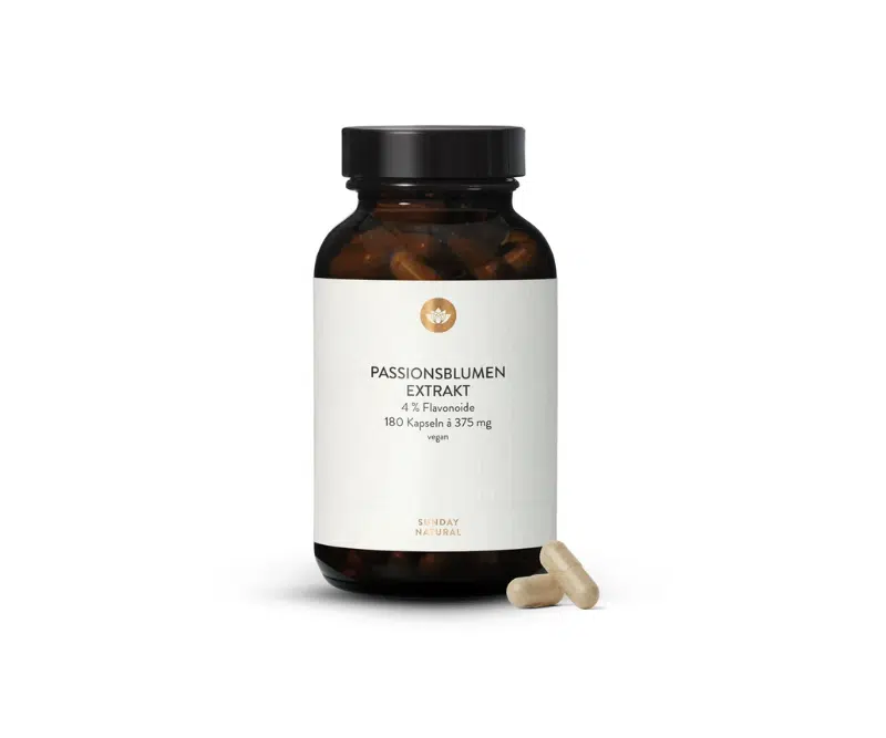 Extrait de Passiflore (Passiflora) 10:1 – 180 gélules vegan (375 mg)